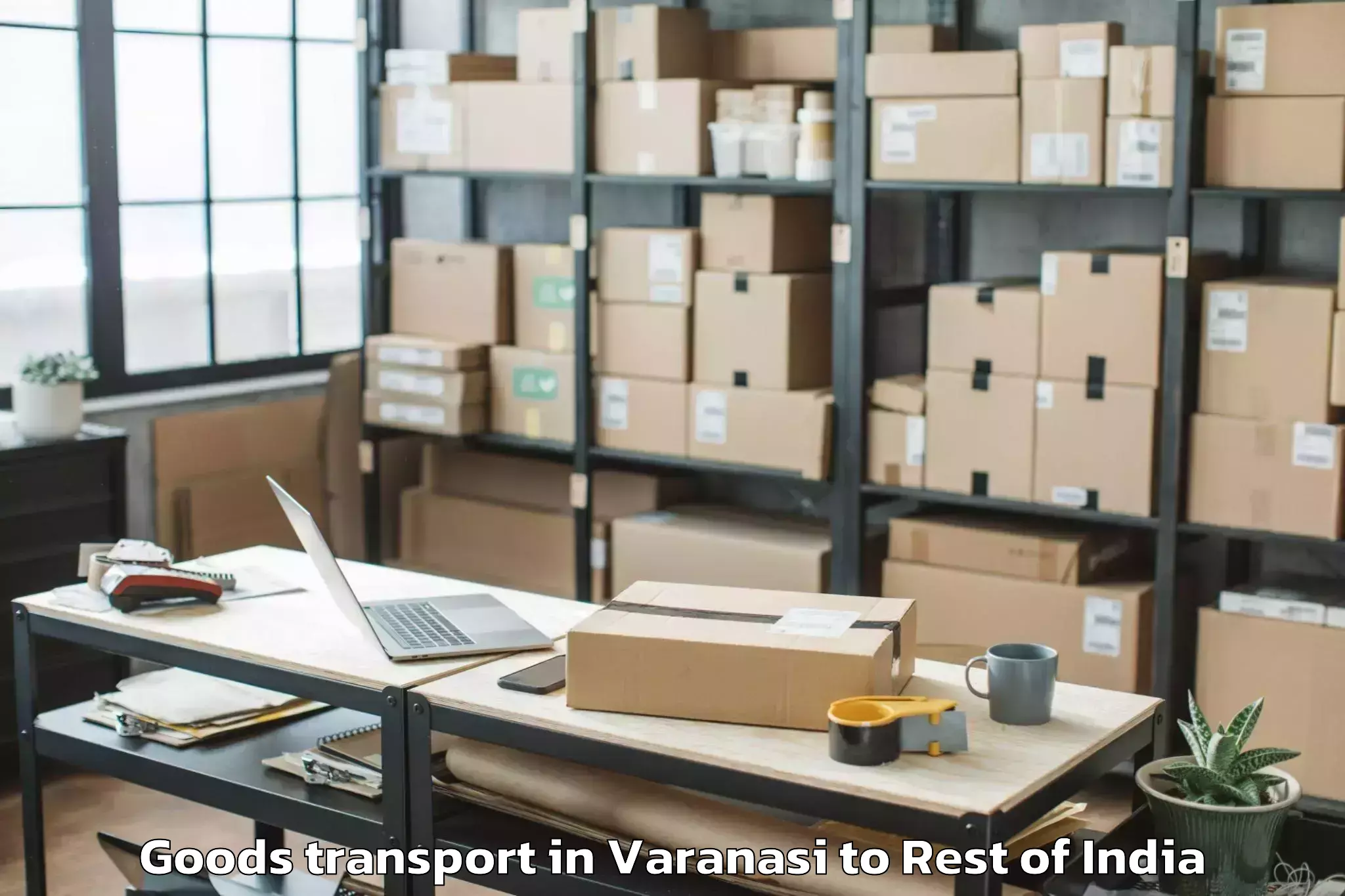 Trusted Varanasi to Navalur Goods Transport